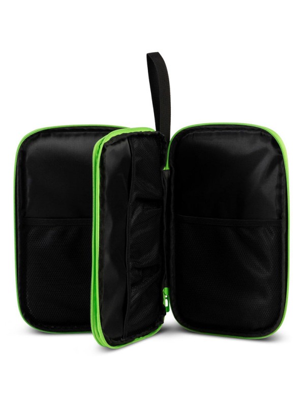 Ovitek za namizno teniški lopar GEWO Double cover Stripes Lime