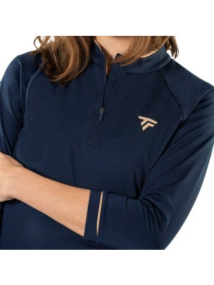 Tecnifibre ženska majica Thermo zip Pro s 3/4 rokavi